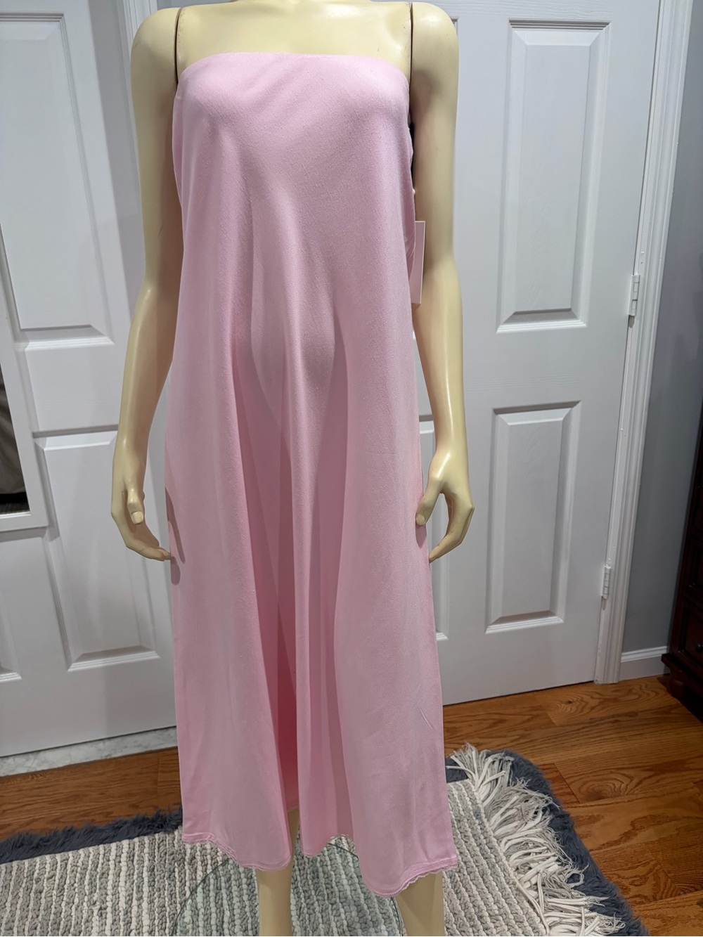 Haver and Blair Strapless Pink Midi Dress/ Size Small